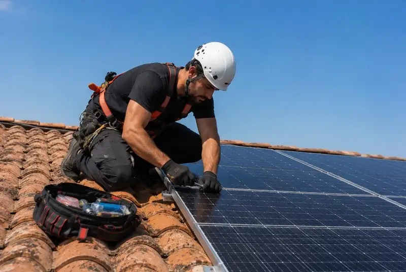 Maintenance et monitoring de panneaux solaires à Roquevidal