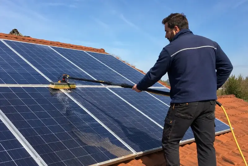 Nettoyage et entretien de panneaux solaires à Roquevidal